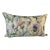 Large Bolster Pillow Decorated With a Muted Water Color Like Pink and Blue Thistle Floral Pattern - Made in U K For Sale