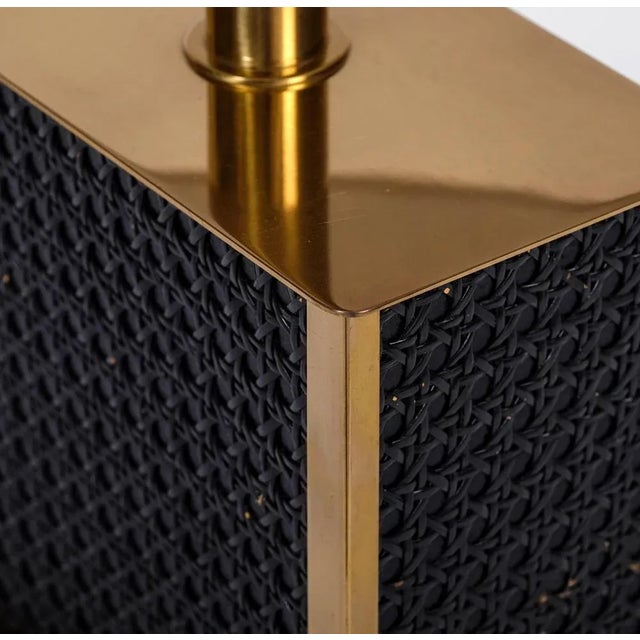 Metal Brass Table Lamp attributed to Bergboms, Sweden, 1970s For Sale - Image 7 of 9