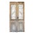 Antique Entry Doors With Wrought Iron Window Grilles - A Pair For Sale