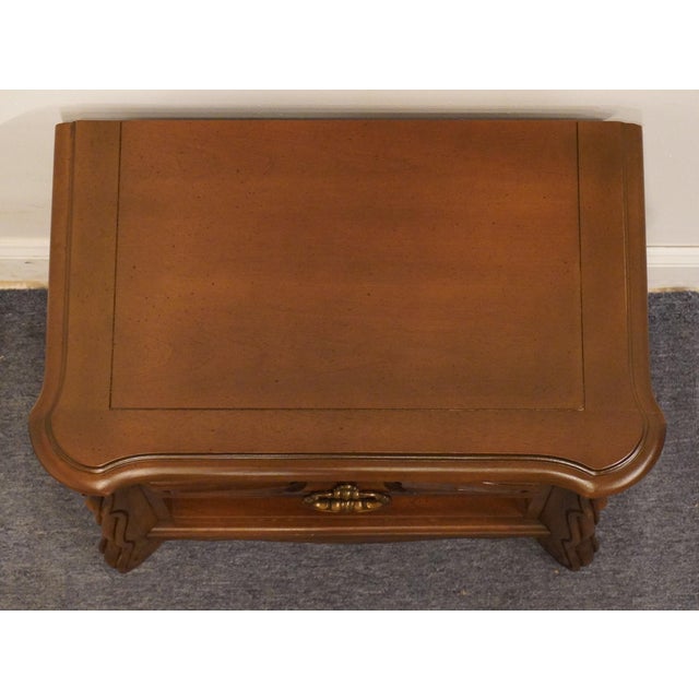 Brown Stanley Furniture Country French 26" Open Cabinet Nightstand 995-80 For Sale - Image 8 of 12