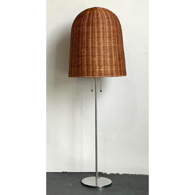 Vintage Boho "Bell" Floor Lamp For Sale In West Palm - Image 6 of 10