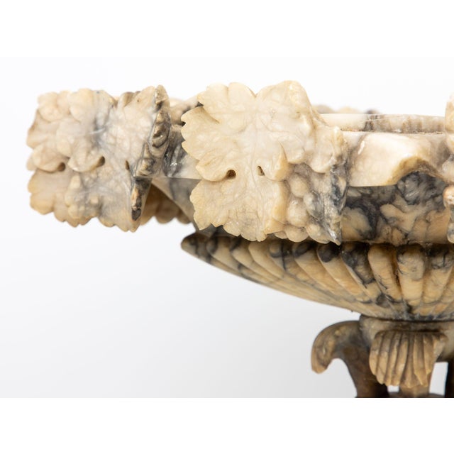 Carved Marble Shaped Neoclassical Urn, Italy 19th Century For Sale - Image 4 of 12
