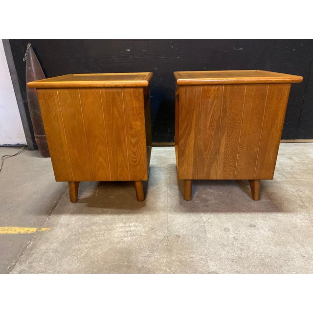 1950s Pair of Nightstands Attributed to Jack Van Der Molen For Sale In New York - Image 6 of 9