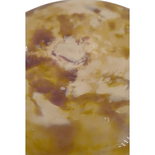 White Charles Schneider French Art Deco Mottled "Verre Marmoréen" Art Glass Vase, Circa 1925 For Sale - Image 8 of 9
