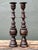 Vintage Turned Wood Candlesticks - A Pair For Sale - Image 12 of 12