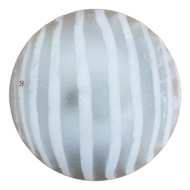 Glass Zebra Flush Mount from Peil & Putzler, Germany, 1970s For Sale