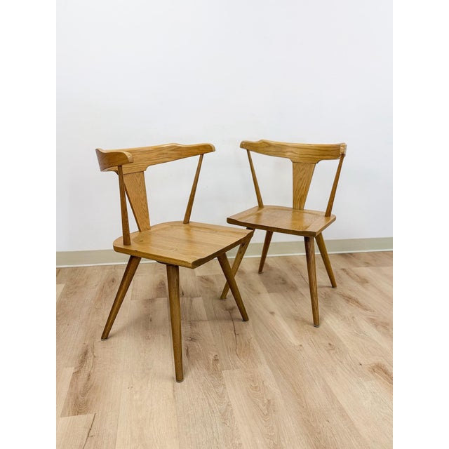Modern MCM Style Windsor Chair Pair Mortise Tenon Joinery Dining Accent For Sale In Tampa - Image 6 of 13