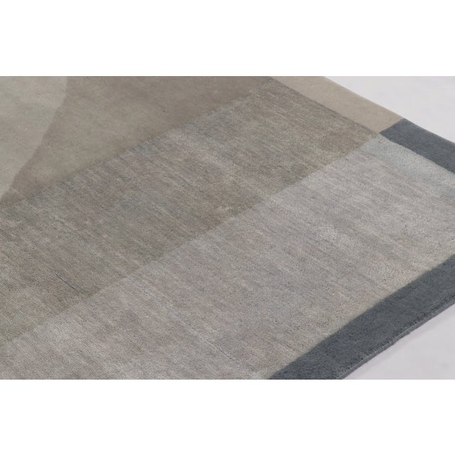 Mid-Century Modern Rug & Kilim's Oversized Mid-Century Modern Square Rug in Bold Geometric Patterns For Sale - Image 3 of 9
