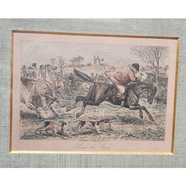 John Leech, Hunting Caricature Illustrations, 1850s, Lithographs, Framed, Set of 4 For Sale - Image 6 of 14