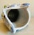Blue Vintage Mid Century Blue & White Hand Painted Ceramic Owl Pitcher For Sale - Image 8 of 11