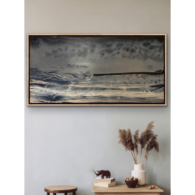 Abstract Seascape Titled Equinox For Sale - Image 4 of 12