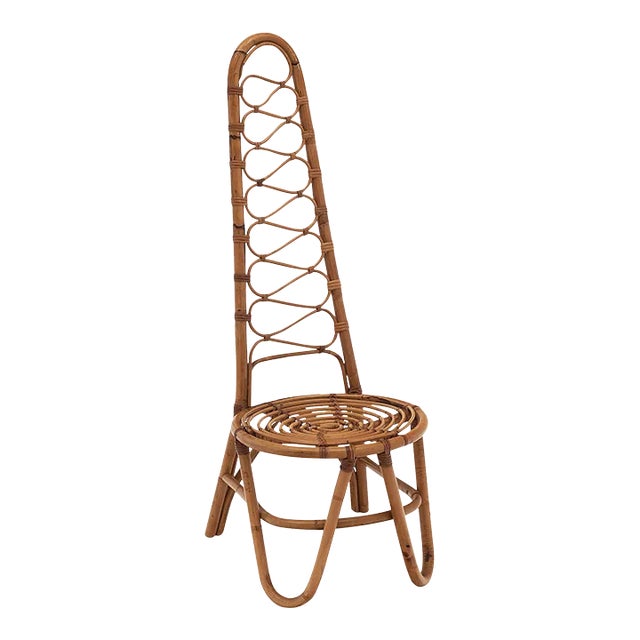 Vintage Bamboo Side Chair For Sale