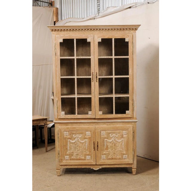 Mid 20th Century French Tall Neoclassical-Style Wood Cabinet For Sale In Atlanta - Image 6 of 12