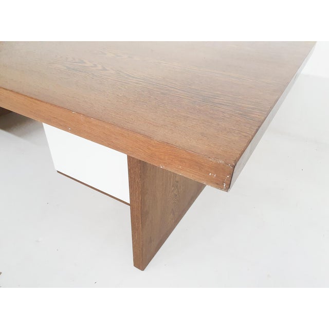 Large Wenge Desk attributed to 't Spectrum, Netherlands, 1960s For Sale - Image 6 of 18