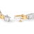 Indulge in the luxurious beauty of this exquisite 14K two-tone gold princess-cut diamond link bracelet. With 99 natural...