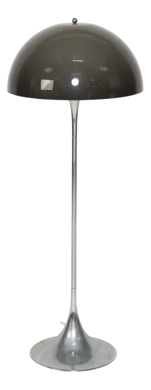 Vintage Silver Panthella Floor Lamp by Verner Panton for Louis Poulsen