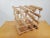 Vintage Jk Adams Wooden Expandable Wine Rack System 9 Bottle Oak Builders Rack For Sale In Baltimore - Image 6 of 9