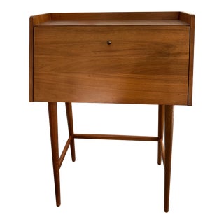Mid-Century Modern Mini Secretary Desk West Elm For Sale