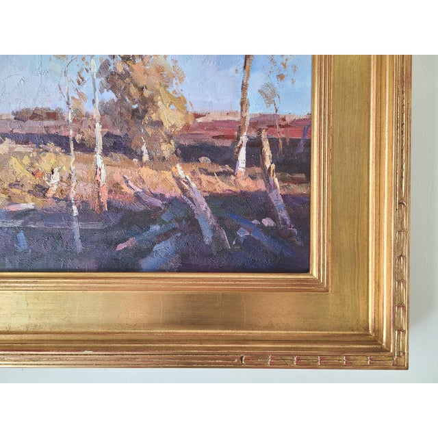Calvin Liang Oil Painting Rural California Impressionist Landscape For Sale - Image 12 of 14