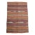 1970s Vintage Handmade Wool Cotton Red Terracotta Runner Rug For Sale