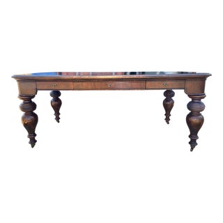 Leather Executive Modern Desk For Sale