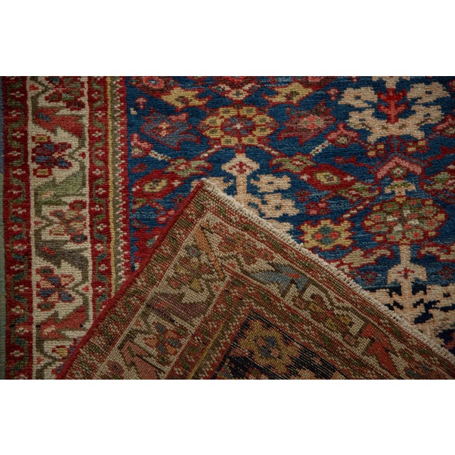 Blue Vintage Malayer Rug Runner - 3'5" X 17' For Sale - Image 8 of 8