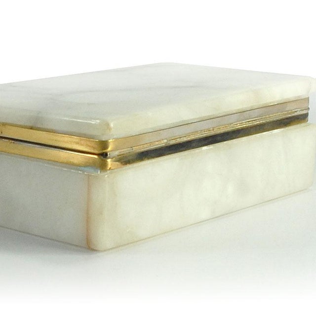 Italian Volterra Alabaster Box, 1970s For Sale - Image 3 of 9