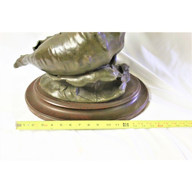 Original Female Nude on a Shell with Putti Art Nouveau 1890 s Signed For Sale - Image 4 of 17
