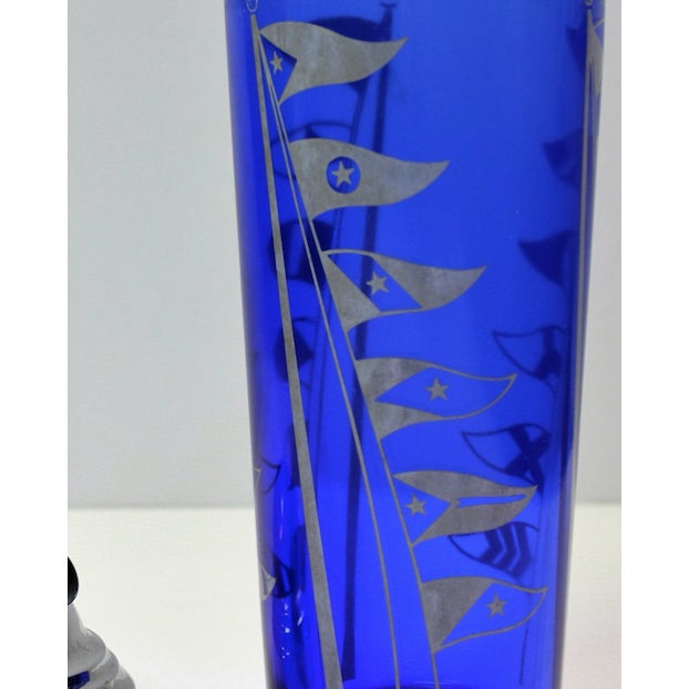 c1938 w/ Chrome lid VG Sz:10"H