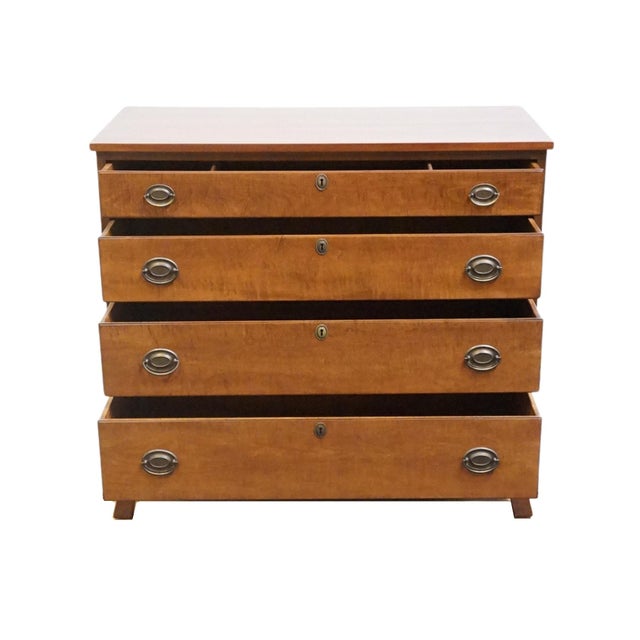 Late 20th Century Stickley Furniture Solid Cherry Traditional Duncan Phyfe Style 41" Chest For Sale - Image 5 of 12
