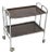 French Chrome Folding Bar Cart For Sale