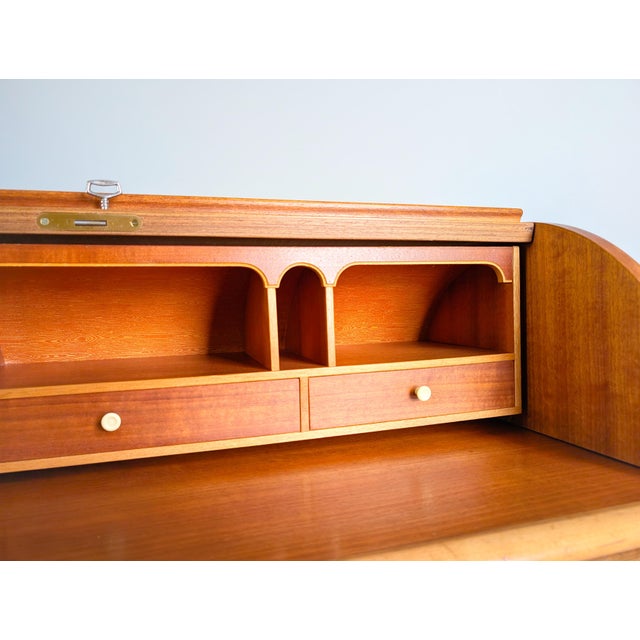 Vintage Secretaire in Teak by Egon Ostegaard For Sale - Image 12 of 15