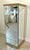 1970s Vintage Mid-Century Gold Gilt Trim Beveled Mirror Pedestal Display Stand For Sale - Image 5 of 12