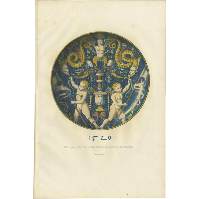 Delange, Candelieri Plate of Andrew Fountaine, 1869, Print For Sale