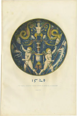 Delange, Candelieri Plate of Andrew Fountaine, 1869, Print