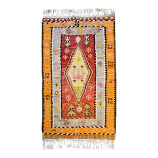 Early 20th Century Turkish Kilim Rug For Sale