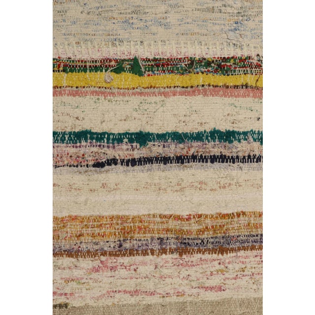 Rug & Kilim’s Patchwork Kilim Rug in Polychromatic Stripes For Sale In New York - Image 6 of 6