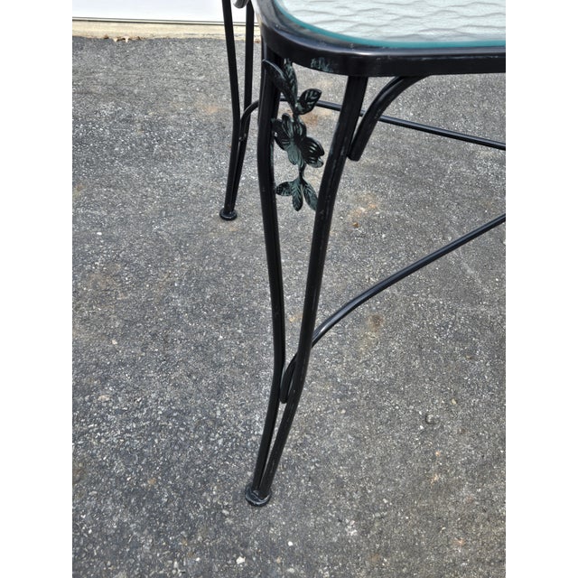 Vintage Wrought Iron Outdoor Table For Sale In New York - Image 6 of 7