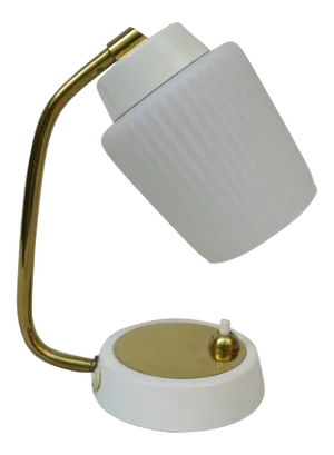 Brass Bedside Lamps, 1950s, Set of 2
