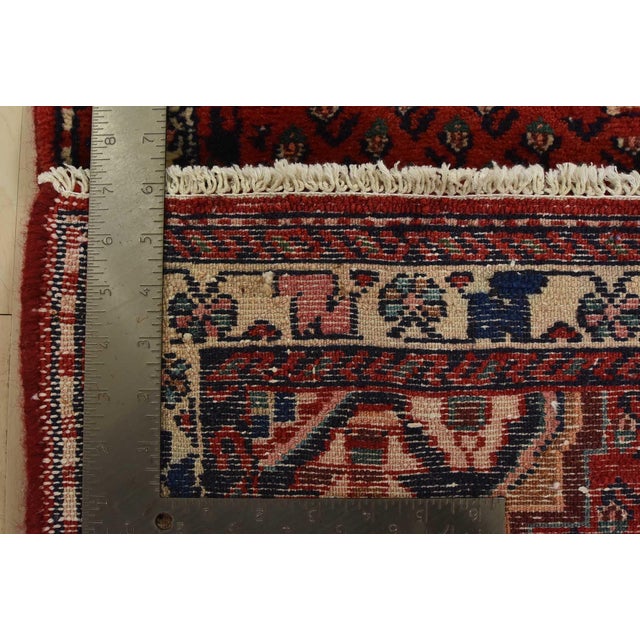 Mir Runner 2’8” X 10′ Red Wool Vintage Tribal Hand-Knotted Oriental Rug For Sale - Image 13 of 13