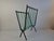 Black Mid-Century Czechoslovakian Magazine Rack with Green Wire, 1960 For Sale - Image 8 of 18
