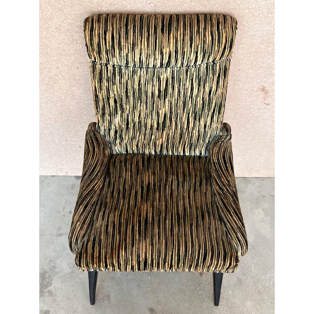 Italian Mid-Century Modern Set of 4 Chair in the Gio Point Style For Sale - Image 12 of 18