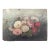 Mid 1800s Oil on Board Still Life of Dahlias. For Sale