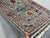Blue Gray Persian-Style Floral Wool Runner Rug, Natural Dyes, 2'9" X 9'7" For Sale - Image 10 of 14