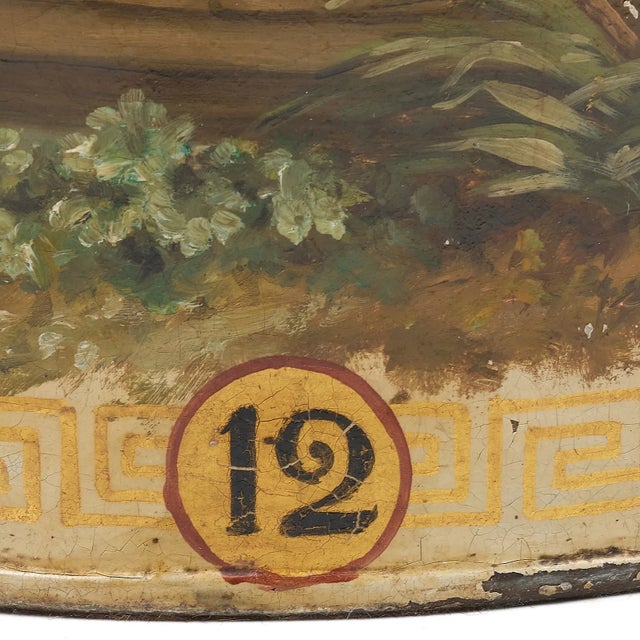 19th Century Large English Tole Tea Canister Lamps With Chinoiserie Decoration - a Pair For Sale - Image 9 of 10