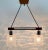 Vintage Teak, Chrome & Glass Bar Chandelier For Sale - Image 12 of 13