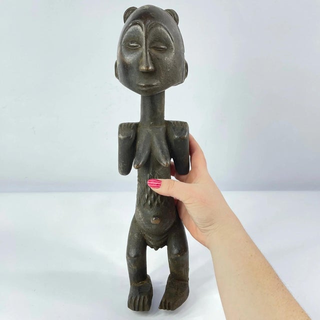 Dark Gray Early 20th Century Luba Female Figure For Sale - Image 8 of 8