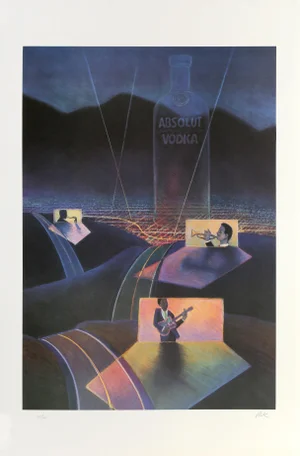 Absolut Statehood: Nevada, Unknown Artist Lithograph