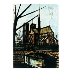 1963 Original French Railway Poster, Chemins De Fer Francais, Paris (Notre Dame Cathedral)