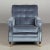 Textile Mid Century Velvet Club Chair & Ottoman For Sale - Image 7 of 9